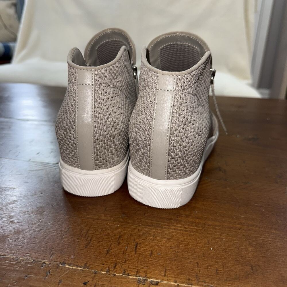 Steve Madden Click Wedge Sneakers Women’s Size 9 M Side Zip Gray - Picture 9 of 15